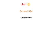 小学英语冀教版（三起）2024四年级上册（2024）Unit review图片ppt课件