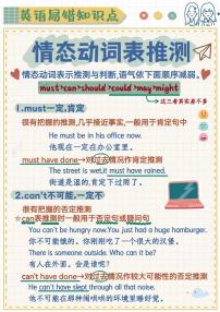 小升初英语易错题专项训练-情态动词表推测（含答案解析）