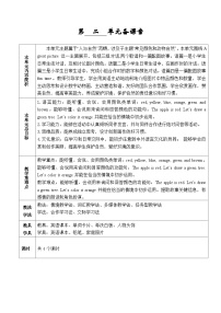 小学英语人教PEP版（一起）（2024）二年级上册（2024）Unit 2 A great picture教学设计