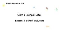 冀教版（三起）2024四年级上册（2024）Lesson 2 School subjects教课内容ppt课件