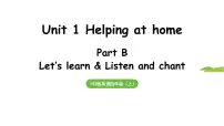 小学英语人教版PEP（2024）四年级上册（2024）Unit 1 Helping at homePart B课文课件ppt