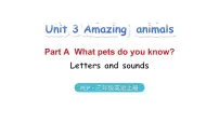 人教版PEP(2024)三年级上册(2024)Unit 3 Amazing animals Part A教课内容课件ppt