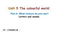英语三年级上册（2024）Unit 5 The colourful world Part A教学课件ppt