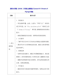 小学清华大学版（2024）Lesson10 I Dream of Flying教学设计