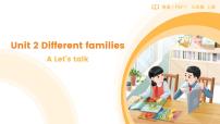小学英语人教版PEP（2024）三年级上册（2024）Unit 2 Different families Part A课文配套ppt课件