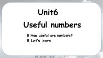 小学英语人教版PEP（2024）三年级上册（2024）Unit 6 Useful numbers Part B集体备课ppt课件