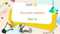小学外研版（三起）2024Unit 4 Fun with numbers教课内容ppt课件
