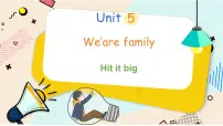 外研版（三起）2024三年级上册（2024）Unit 5 We're family课文内容课件ppt