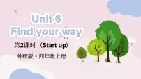 小学英语外研版（三起）2024四年级上册（2024）Unit 6 Find your way教案配套ppt课件