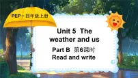 小学英语人教版PEP（2024）四年级上册（2024）Unit 5 The weather and usPart B课文内容ppt课件