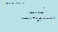 冀教版（三起）2024四年级上册（2024）Lesson 4 What do you want to be?集体备课课件ppt
