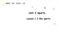 小学英语Lesson 1 I like sports.课文配套ppt课件