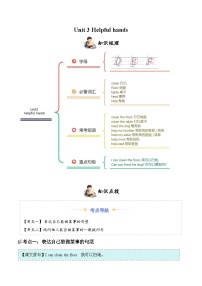人教PEP版（一起）（2024）二年级上册（2024）Unit 3 Helpful hands学案及答案