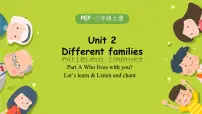 英语Unit 2 Different families Part A精品第2课时课时练习