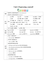 英语人教版PEP（2024）Unit 2 Expressing yourself课后练习题