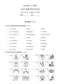 浙江省绍兴市诸暨市2024-2025学年五年级上学期期末英语试题