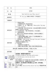 人教版PEP（2024）五年级下册Unit 5 Whose dog is it? Part B表格教学设计