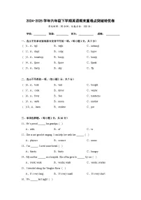 （期末培优卷）期末重难点突破培优卷-闽教版（三起）小学英语六下（含答案解析）
