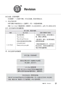 小学英语科普版（2024）三年级下册（2024）Unit 12 Revision精品表格教学设计