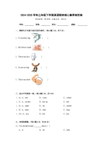 期末核心素养培优卷-粤教沪外版小学英语三下（含解析）
