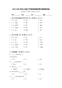 期末常考易错培优卷-科普版小学英语三下（含解析）