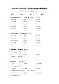 期末常考易错培优卷-六年级下学期英语科普版（含解析）