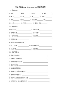 小学英语译林版（三起）（2024）四年级上册（2024）Unit 5 Different toys, same fun导学案