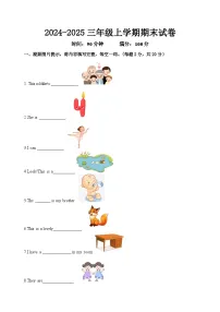 译林版英语三年级上册期末复习试卷