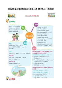 小学英语牛津译林版六年级上册Unit 3 Holiday fun学案