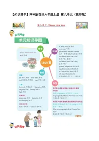 小学英语Unit 8 Chinese New Year导学案及答案