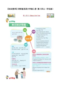 牛津译林版六年级上册Unit 8 Chinese New Year学案