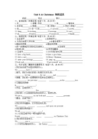 牛津译林版五年级上册Unit 8 At Christmas导学案