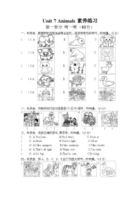 小学英语Unit 7 Animals测试题