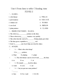 人教版PEP（2024）四年级下册（2024）Unit 6 From farm to tablePart C优秀随堂练习题