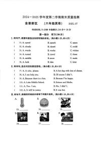 2024-2025学年辽宁省大连市金普新区六年级下学期期末英语试题（含答案）