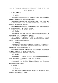 小学英语北京版（2024）五年级下册（2024）Lesson 17 Shop at the Flea Market获奖教案