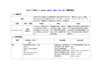沪教牛津版(六三制一起)(2024)四年级下册（2024）Unit 3 What's great about jobs?表格教案