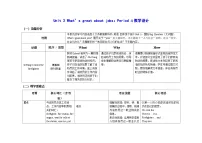沪教牛津版(六三制一起)(2024)四年级下册（2024）Unit 3 What's great about jobs?表格教案