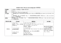 小学英语外研版 (三年级起点)六年级下册Module 8Unit 2 Why are you wearing a hat?教案及反思