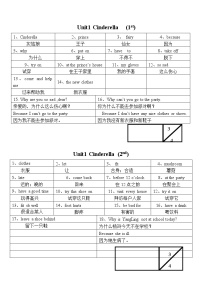 译林英语5下单词整理