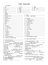 新版-牛津译林版六年级下册Unit 4 Road safety测试题