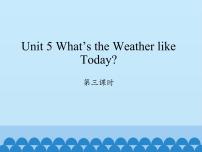 陕旅版五年级下册Unit 5 What's the Weather like Today?教学演示免费ppt课件