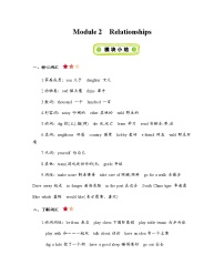 沪教版六年级上册Module 2 Relationships学案