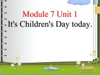 小学英语外研版 (一年级起点)二年级下册Unit 1 It’s Children’s Day today.图片课件ppt