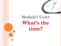 英语四年级下册Unit 1 What's the time?图片课件ppt