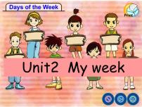 小学英语人教版 (PEP)五年级上册Unit 2 My week Part A说课课件ppt