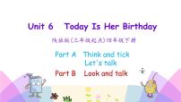 英语陕旅版Unit 6 Today Is Her Birthday精品课件ppt