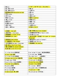 译林版五上英语1-8汇总