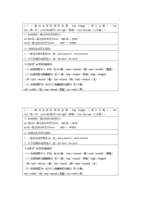 译林版六上英语一般过去式语法知识点