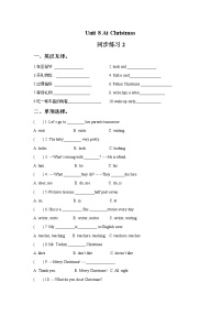 新版-牛津译林版五年级上册Unit 8 At Christmas优秀课后复习题